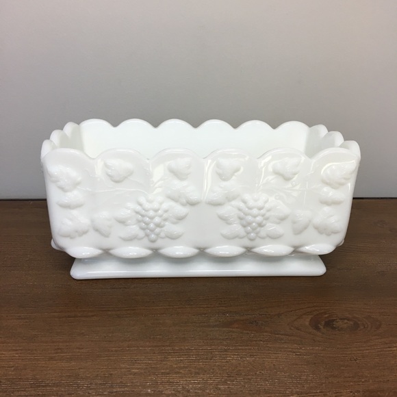 Westmoreland Other - Vintage Westmoreland Milk Glass Grape Planter